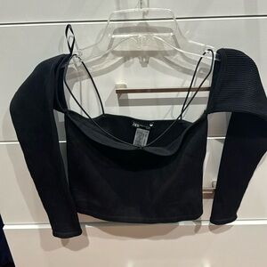 Zara off shoulder top.  never worn.  no tags